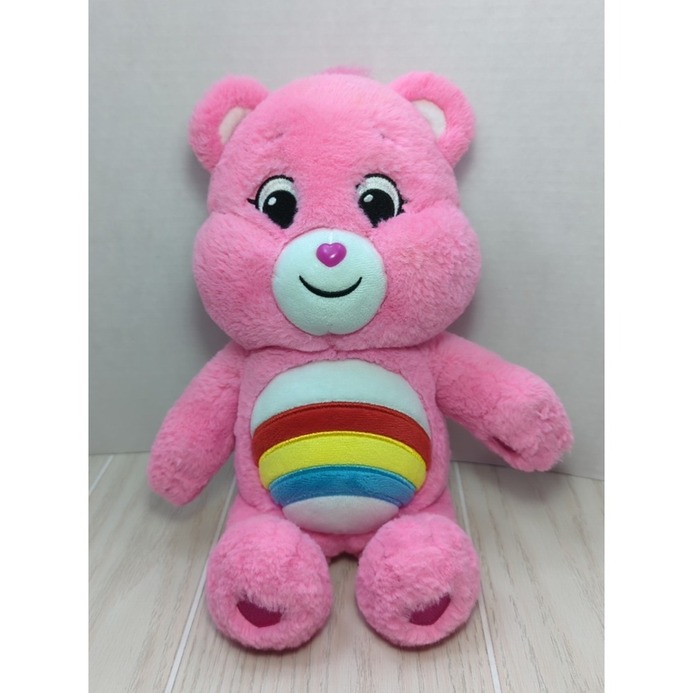Care Bears  13" Cheer Bear plush teddy 2020 basic Fun pink w/ rainbow